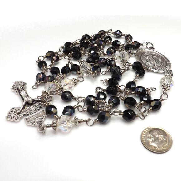St. Benedict Large Center Handmade Five Decade Rosary - Picture 9 of 10
